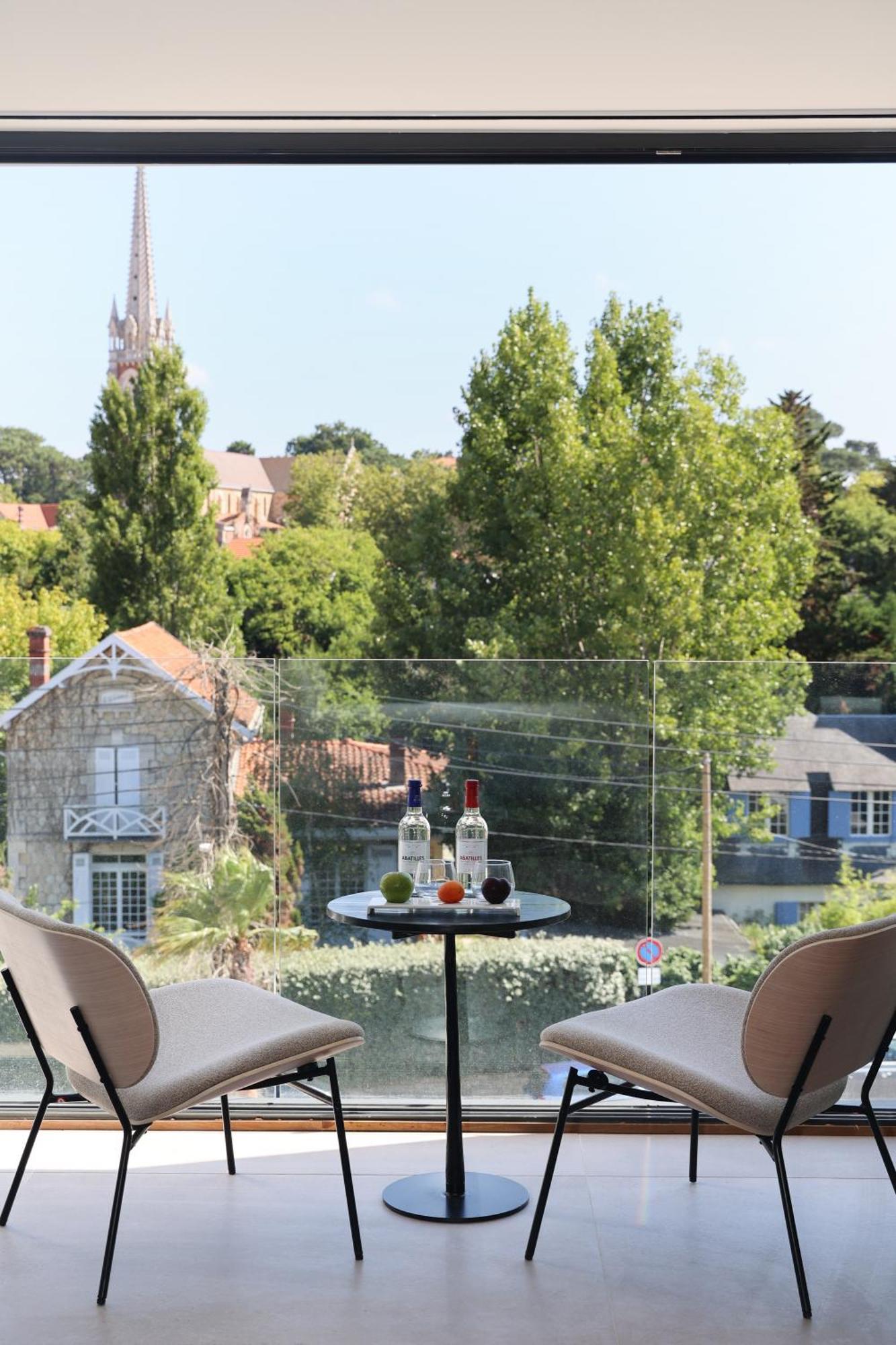 Les Vagues Hotel & Spa Arcachon Bagian luar foto